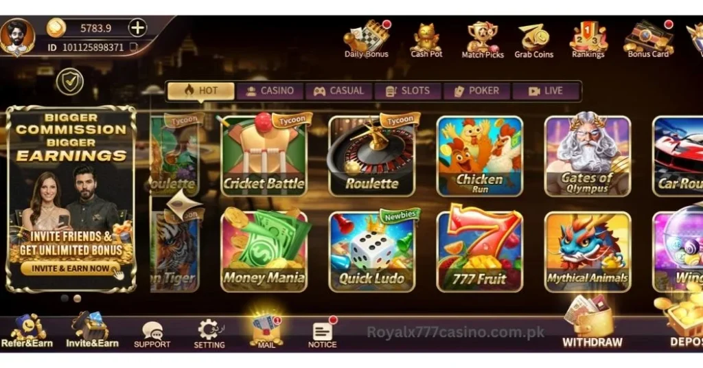 royal x 777 game image